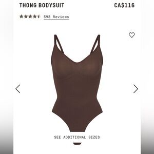 SKIMS Seamless Sculpt Thong Bodysuit